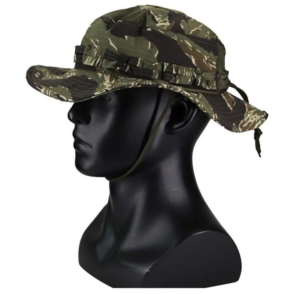 Breathable Bucket Benny Hats Large Brim Multicam Fishing Sun Cap Fisherman Hat Fishing