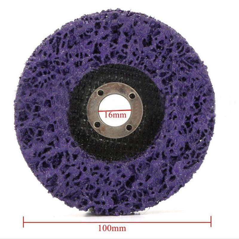 

Абразивный круг из полистрипа, лакокрасочное покрытие, средство для удаления ржавчины, чистящие шлифовальные инструменты для угловых шлифовальных машин, окисление сварных швов 4 x 5/8 фиолетовый