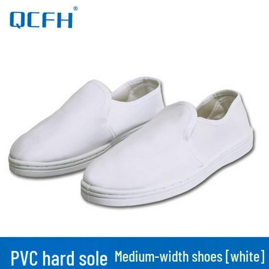 Unisex Anti-Static PVC Mid-Cut Work Shoes - Lightweight, Dust-Free, Soft Sole for Labor Protection