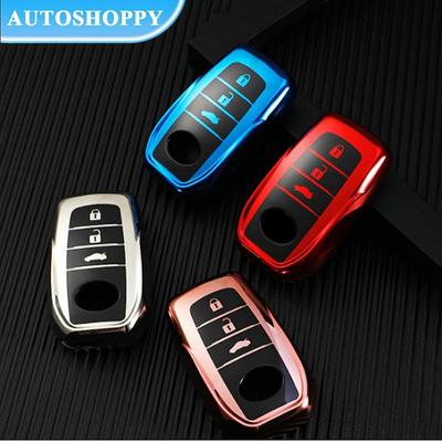 All-inclusive Colorful TPU Car Remote Key Case Cover For Toyota C-hr Land Cruiser 200 Avensis Auris Corolla 2017 2018 2019 Accessories
