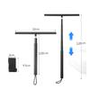 Telescopic Shower Squeegee Cleaner for Glass Door Wiper Scraper with Long Holder Bathroom Mirror Wiper Scraper Glass Cleaning