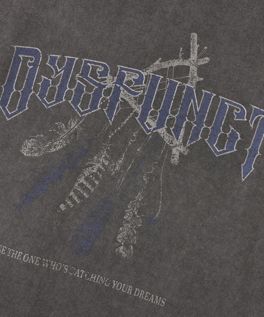 DYSFUNCT Dream Catcher Pigment T-Shirt (Charcoal)