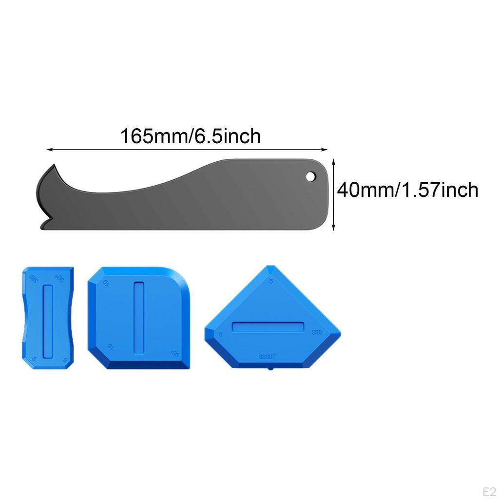 4Pcs Caulking Tool Caulk Removal Practical Professional Easy to Use Sealant Finishing Grout