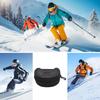Hard EVA Ski Goggle Case Water Resistant Shockproof Storage Box with Safety Zipper, Protective Shell for Snow Sport Goggles