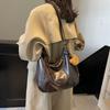 2025 new large-capacity tote bag women's retro lightweight double shoulder women's bag fashion single shoulder messenger bag