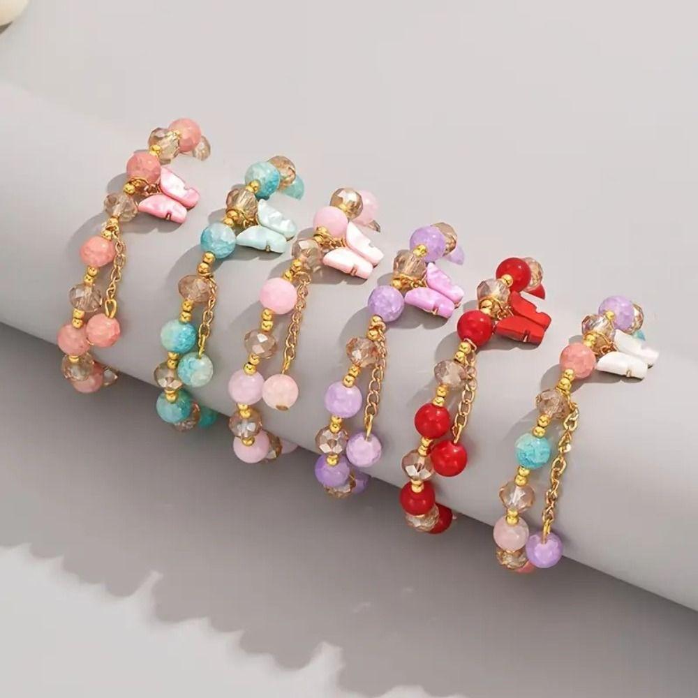 

Crystal Hand Jewelry Sweet Korean Style Bracelet Trendy Women Bangle Girls синій