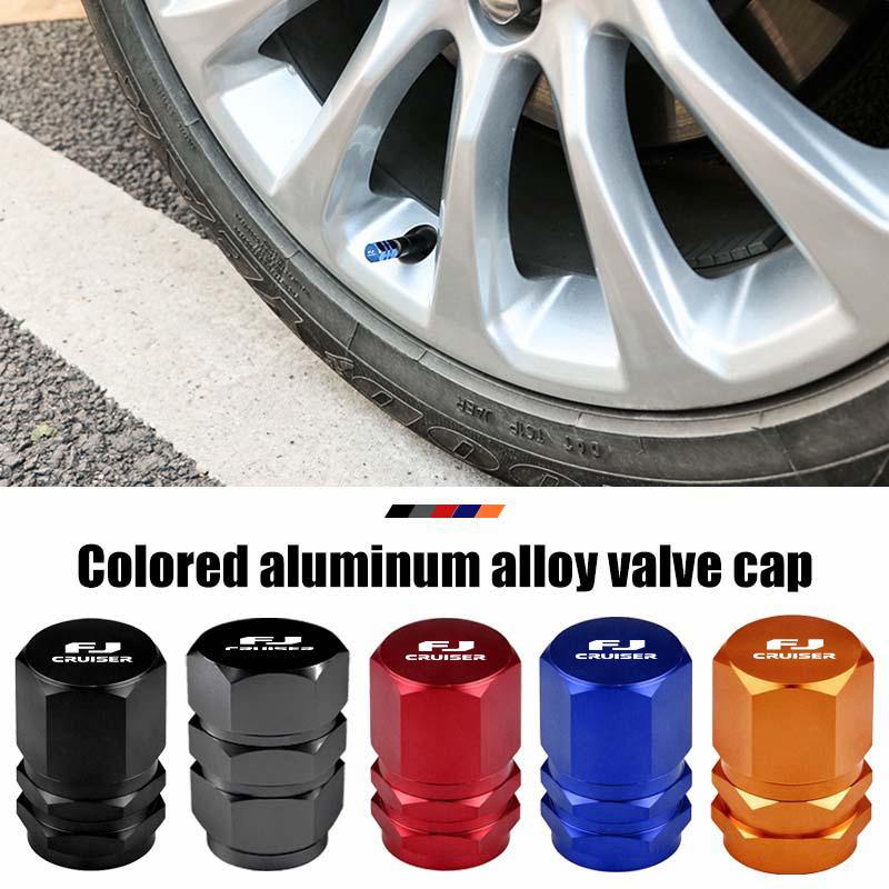 For Toyota 4pcs Car Wheel Tire Valve Stem Cover Decoration Accessories FJ Cruiser FJ40 2007–2017 Legendary Street Cruiser FJ40 RV6