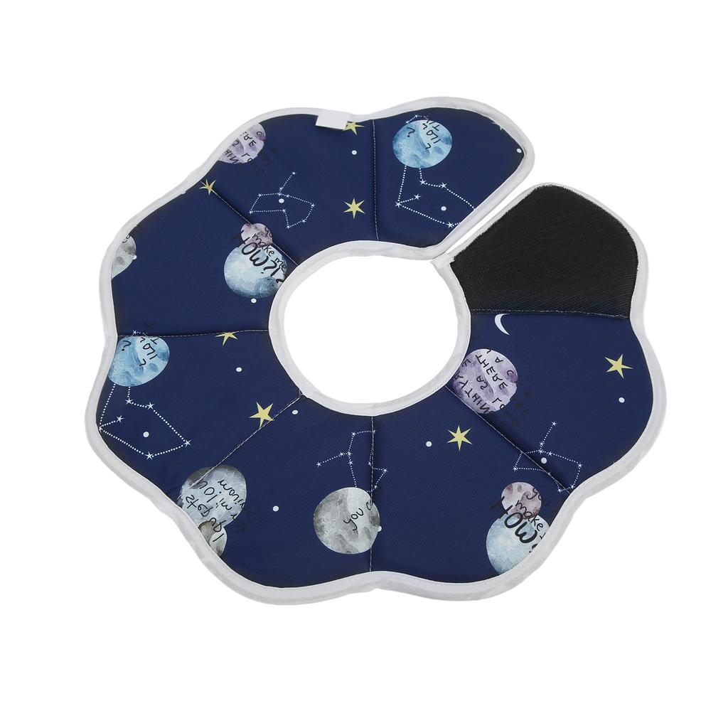 Katzen Genesungskragen Wasserdicht Atmungsaktiv Faltbar Schützend Haustier Elizabethanischer Kragen für Welpen Kätzchen Sternbilder