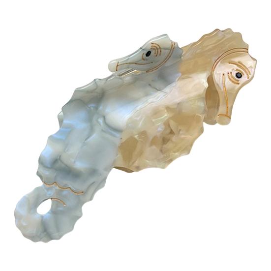 Women Hair Claw Ocean Series Dolphins Whales Shape Acetic Acid Hair Clip Large Size Back Head Hair Claw