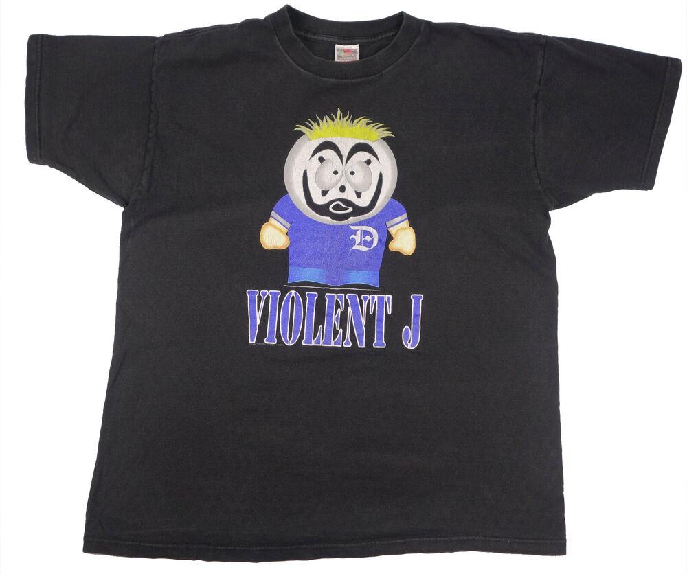 

Футболка унисекс Insane Clown Posse Violent J Vintage Tour Rare South Park 1999
