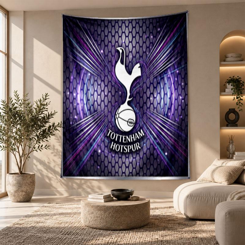 Decorative Tapestry,Tottenham Hotspur Printed Wall Art, Lightweight Wall Hanging For Bedroom Background