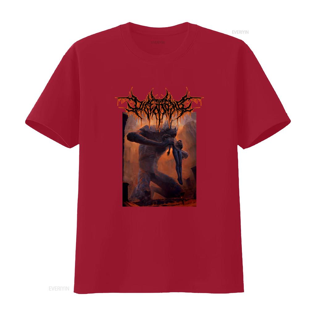 DISENTOMB The Decaying Light T Shirt Dark Fantasy Monster Art Print for Men Vintage Washed Stylish Top For Everyday Wear