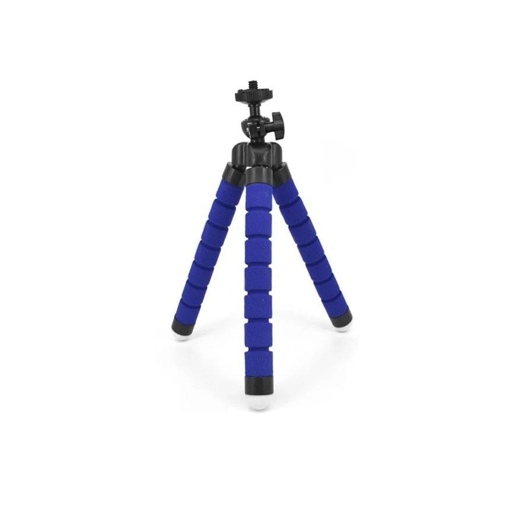 

Compact Smartphone Tripod with Flexible Grip Arm Gimbal Stabilizer Daily Mobile Use синій