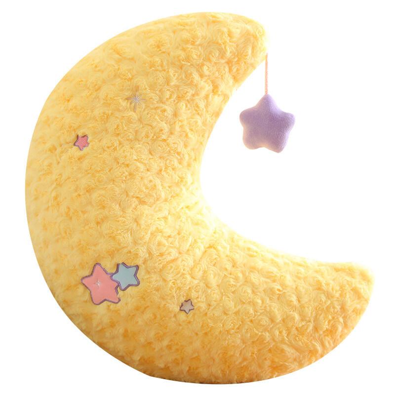 Cute Cartoon Cloud Star Moon Throw Pillow, Pink Girl Heart Star Moon Cloud Cushion, Office Nap Rest Pillow Plush Toy