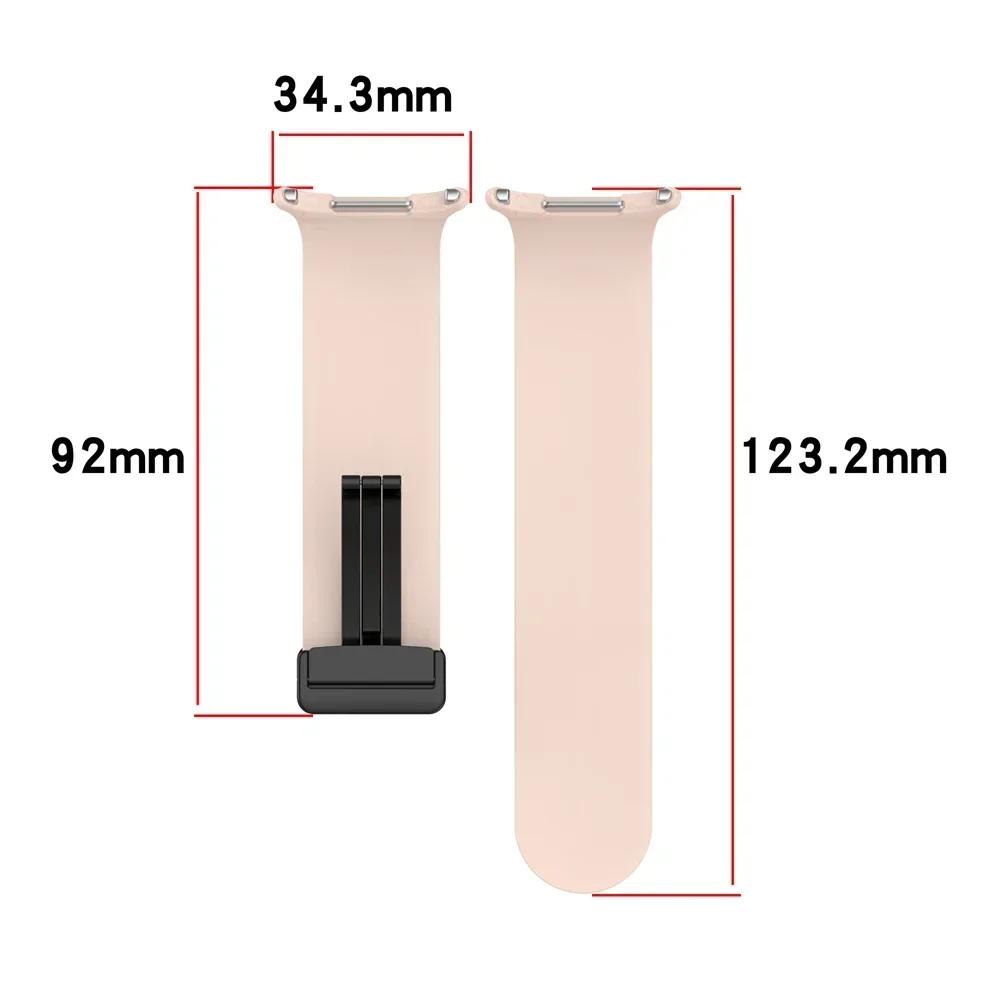 Sports Silicone Strap For Samsung Galaxy Watch Ultra 2025 Magnetic Buckle Band Galaxy Watch Ultra 47mm Watchband Correa Bracelet