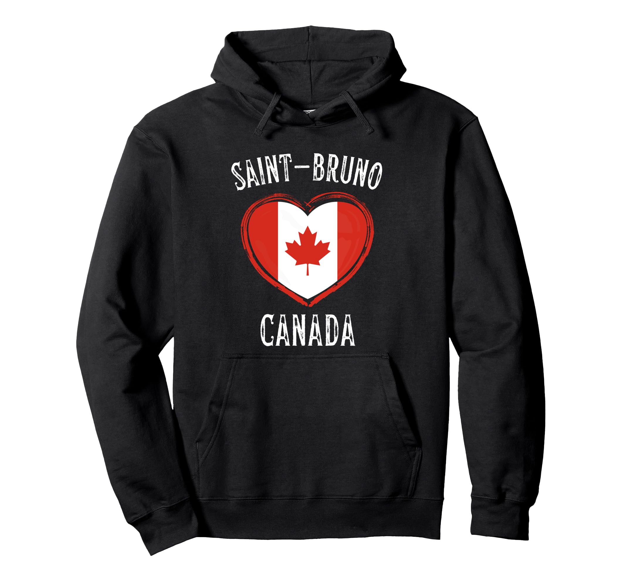 

Canada Flag Heart Saint-Bruno City Hoodie