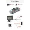KTYDKP Car Rear View Camera For Truck Parking HD Monitor Trailer 9-36V LED Waterproof Camera with 7" Screen Easy Installation