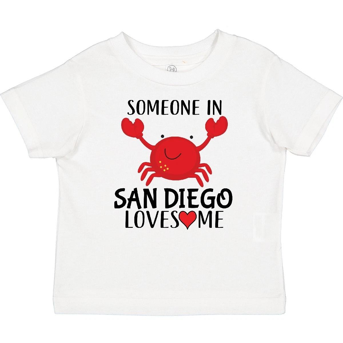Inktastic Someone In San Diego Loves Me Gift Baby T-Shirt Beach Clothes Infant 110