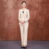Tluoman Women's Professional Suit Set with Straight Pants