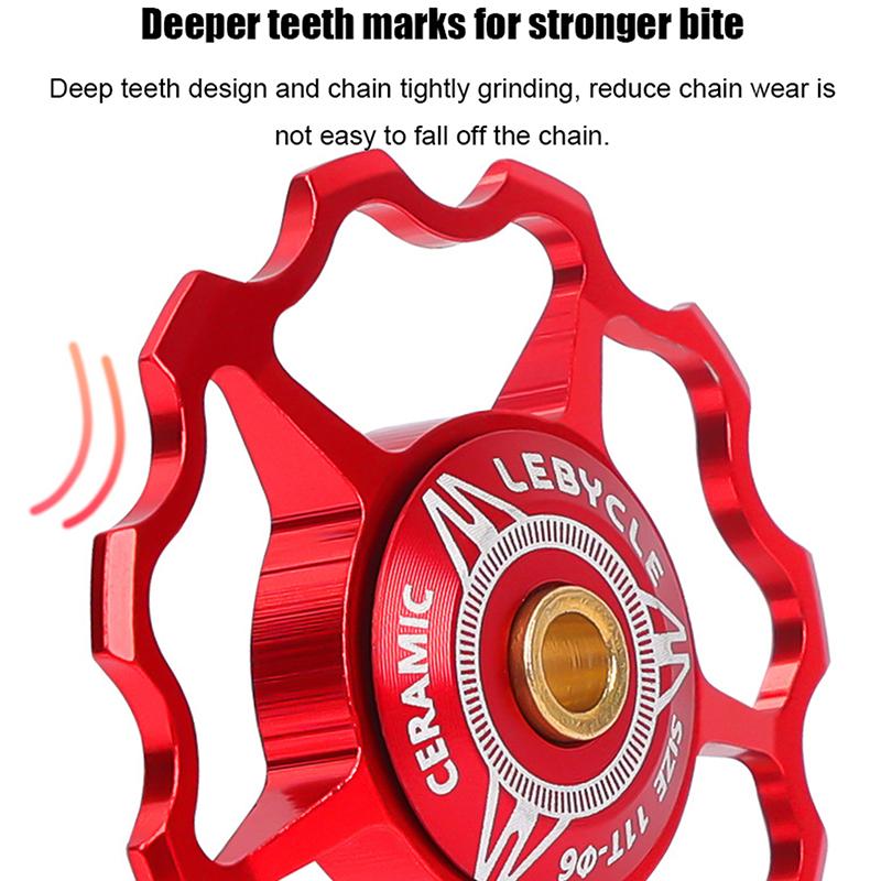 11/13/15T Kółko przerzutki tylnej roweru Stop aluminium Rower szosowy Kółko prowadzące Część rowerowa Akcesoria