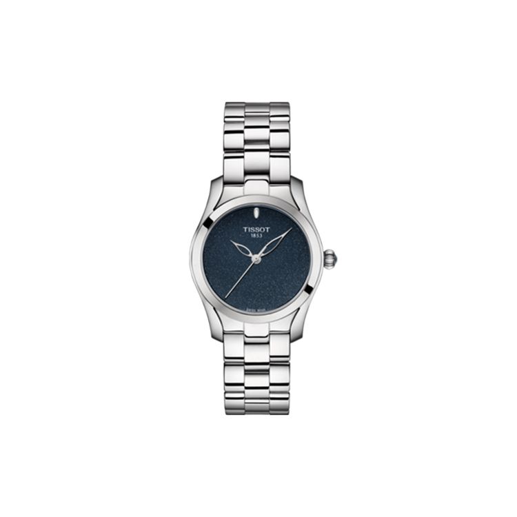 TISSOT  S&eacute;rie Seastar Mouvement Quartz Cadran Bleu Suisse Bracelet Acier Aiguilles Creuses &Eacute;l&eacute;gante Simple Cadeau Montre Quartz Femme T112.210.11.041.00 Regular Watch Box,Blue Dial