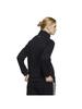 Adidas JIL43 Double Knit Track Size M Women's 3-Stripes Top, Black/Black (H29515),
