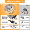 12 to 30V Step Up Power Cable Adapter DC IP68 Waterproof DC Power Cord Converter Shockproof Input 30V 3.5A for Starlink Mini