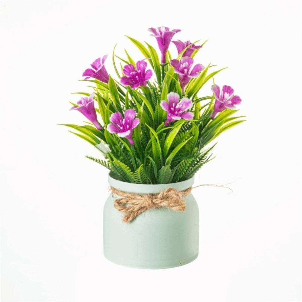 Plastic Artificial Flower Bonsai Fake Plant Flowers Potted Ornament Simulation Succulents Evergreen Bonsai Desktop Decoration