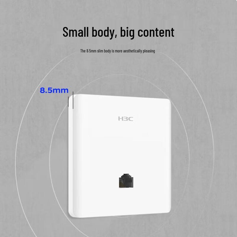 H3C Mini AP1500L-U WiFi 6 Dual-Band Gigabit Wall-Plate AP (CN Version)