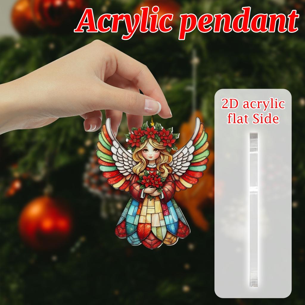 2D Weihnachtsdekorationsanhänger Weihnachtsbaumetikett Themenparty Bastelarbeiten Ornament