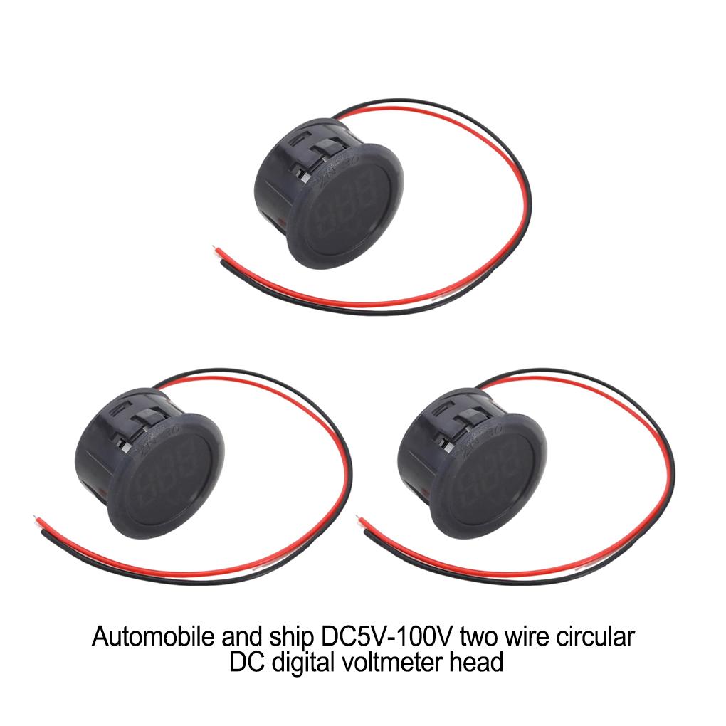 3 Stück/Set Professionelles digitales Voltmeter mit genauer und leicht ablesbarer LED-Anzeige Vielseitigkeit