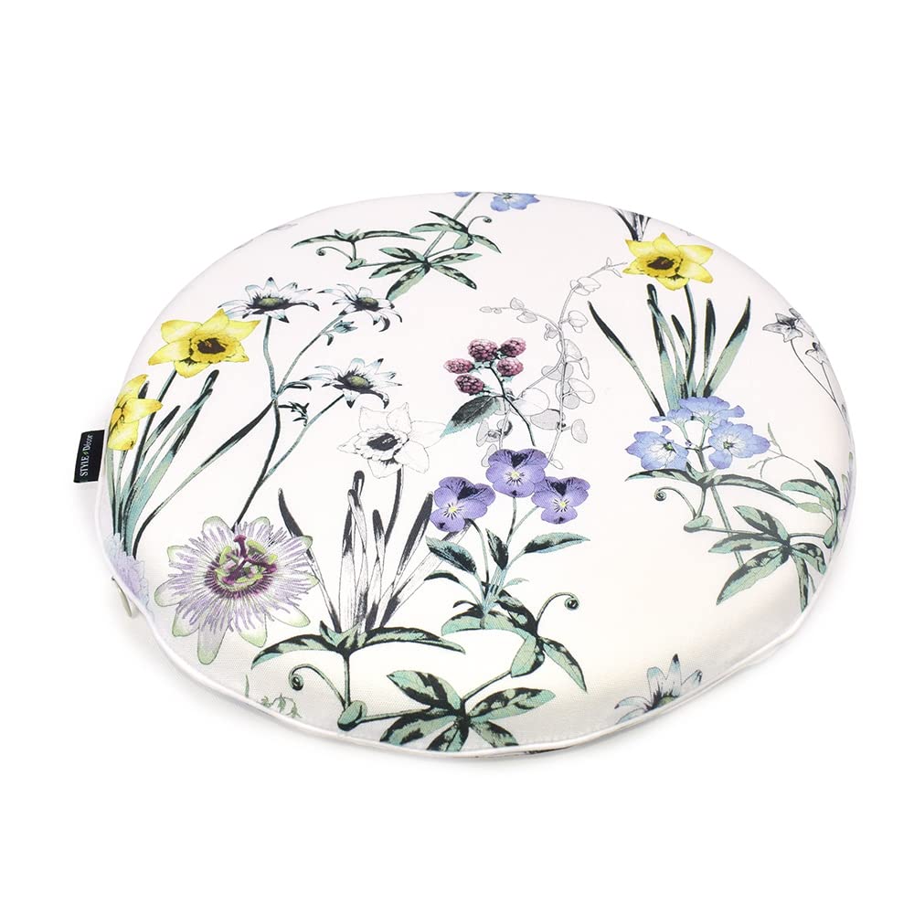 

СТИЛЬ Декор Подушка для сиденья x Ботанический сад Цветочный Ботанический Монохромный Стильный Забутон Подушка для автомобиля W3600600 (34см 34см)