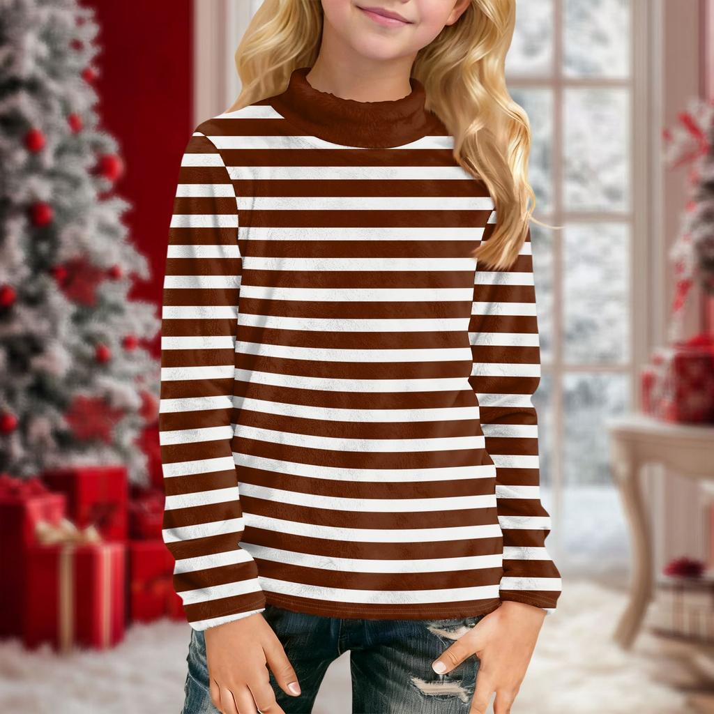 Children's Daily Casual Long-sleeved Printed Tops T-shirt