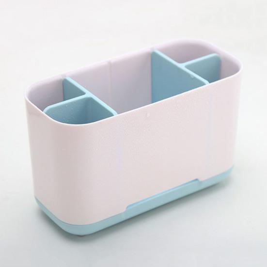 Badezimmer-Aufbewahrungsbox, abnehmbar, platzsparend, Kosmetik-Organizer, langlebiger Zahnbürstenhalter für den Haushalt