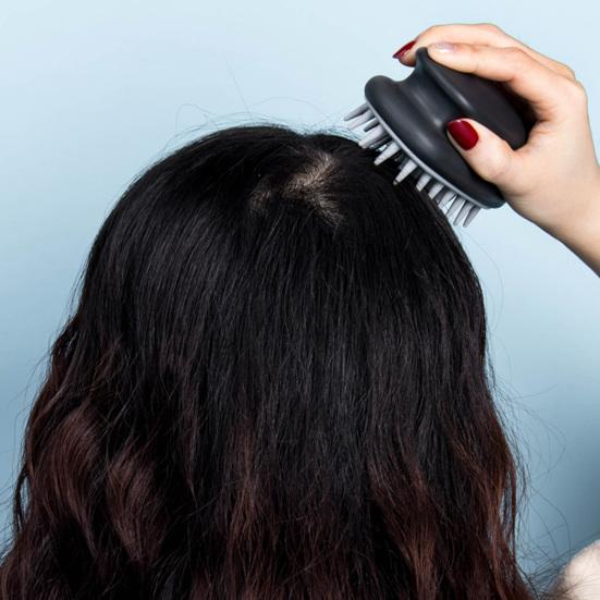 Spazzola Massaggiante per Cuoio Capelluto Shampoo con Manico Ergonomico Uomini Donne Portatile da Viaggio Crescita Capelli Esfoliante per Cuoio Capelluto Scrubber Spazzola Pulente