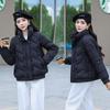 Fashion Stand-up Collar Down Cotton Jacket Women's Winter 2025 New Thickened Cotton Jacket Slimming Short Padded Jacket