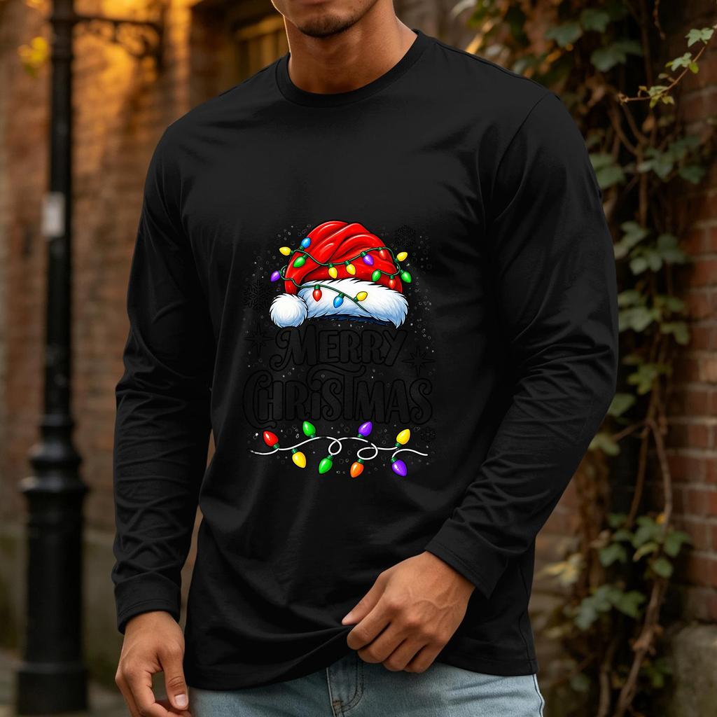 Men's Christmas Casual Long Sleeve Neck Top