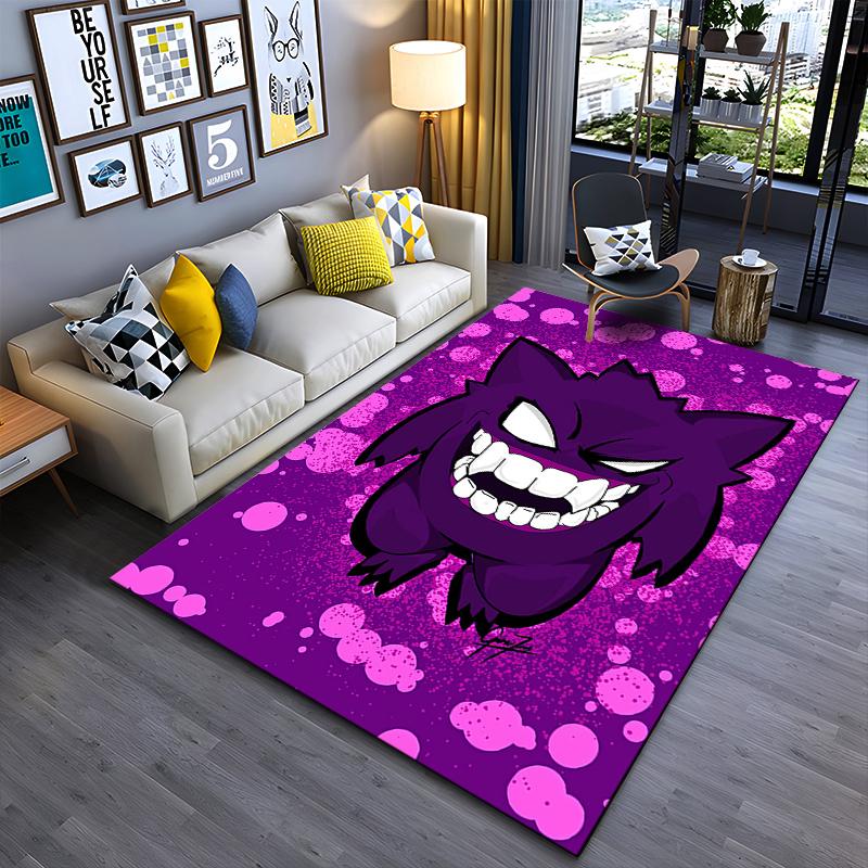 

Pokémon Ash and Greninja Printed Non-slip Flannel Carpet, Machine Washable, Soft, for Living Room and Bedroom Home Use 40x60cm( 15x23in )