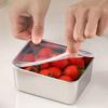 Stainless Steel Food Storage Container with Airtight Lid BPA-Free Lunch Box for Meal Prep Freezer Fridge Safe Stackable Airtight Vegetable Keeper