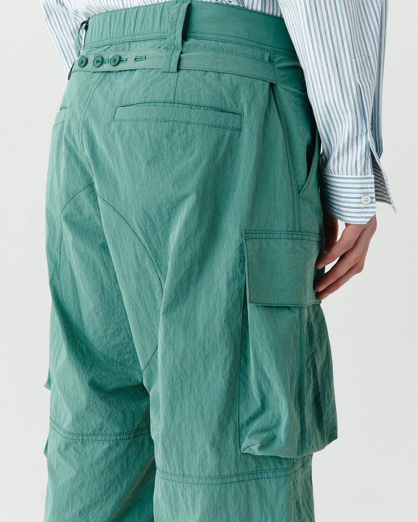 Hoite Het Strap Cargo Pants Green