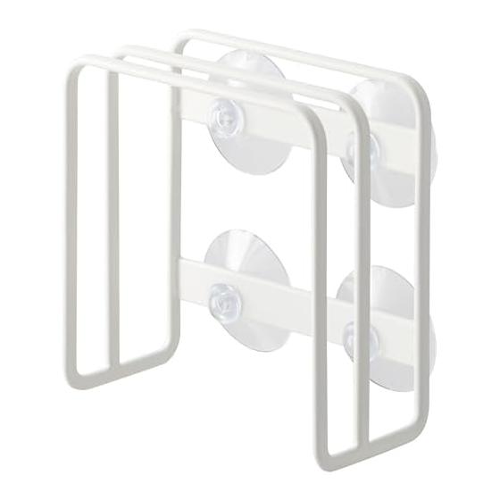 Yamazaki Jitsugyo Suction Cup Cutting Board Stand White Approx. W12 x D6 x H12cm Plate Cutting Board Stand 3499