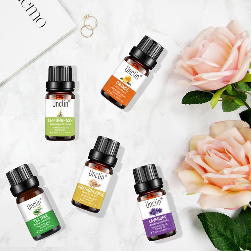 10ml Aromatherapy Candle Massage Essential Oil 8-piece Gift Box Lavender Eucalyptus Natural Fragrance Household Deodorant