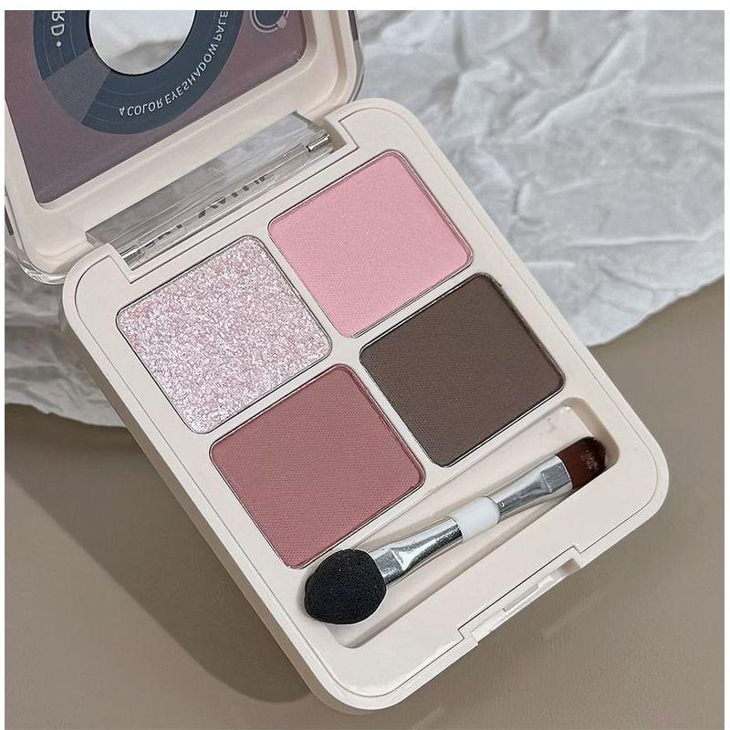 Kunstwert - Vinyl-Schallplatte Lidschattenpalette in vier Farben - 4 Arten