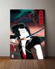 Plakat samuraj japońskie obrazy plakaty ściana czarny samuraj