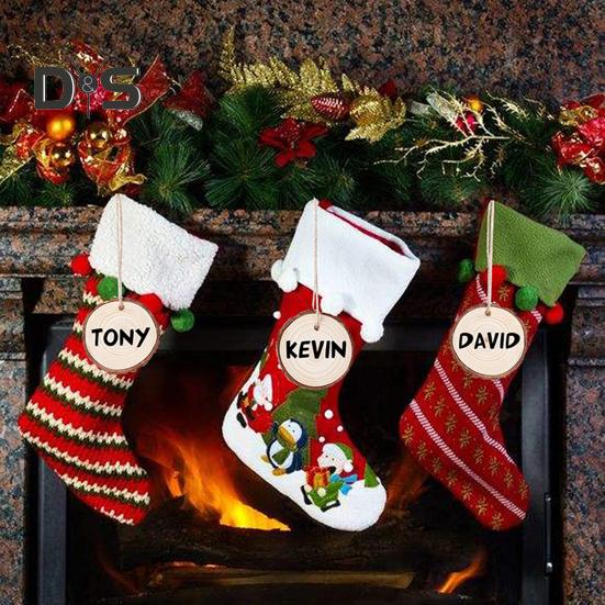 Natural Wood Tree Discs 9-10cm Pre-Drilled Wooden Discs 1cm Thick Smooth Wood Slices for DIY Crafts Wedding Wall Decorations