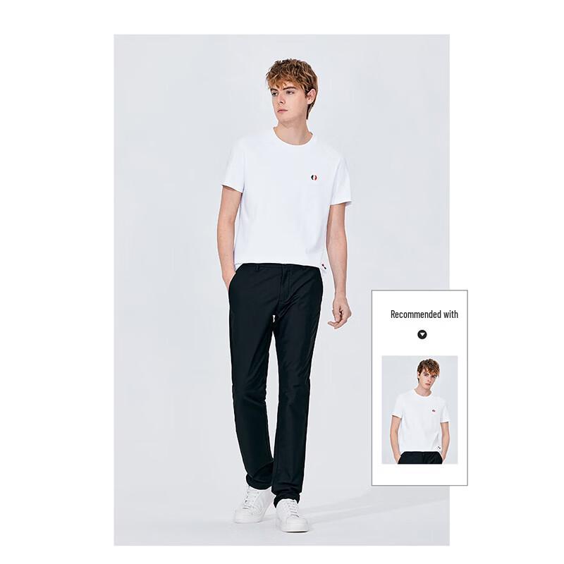 

Navigare Men s Lightweight Embroidered Straight-Leg Casual Pants 33