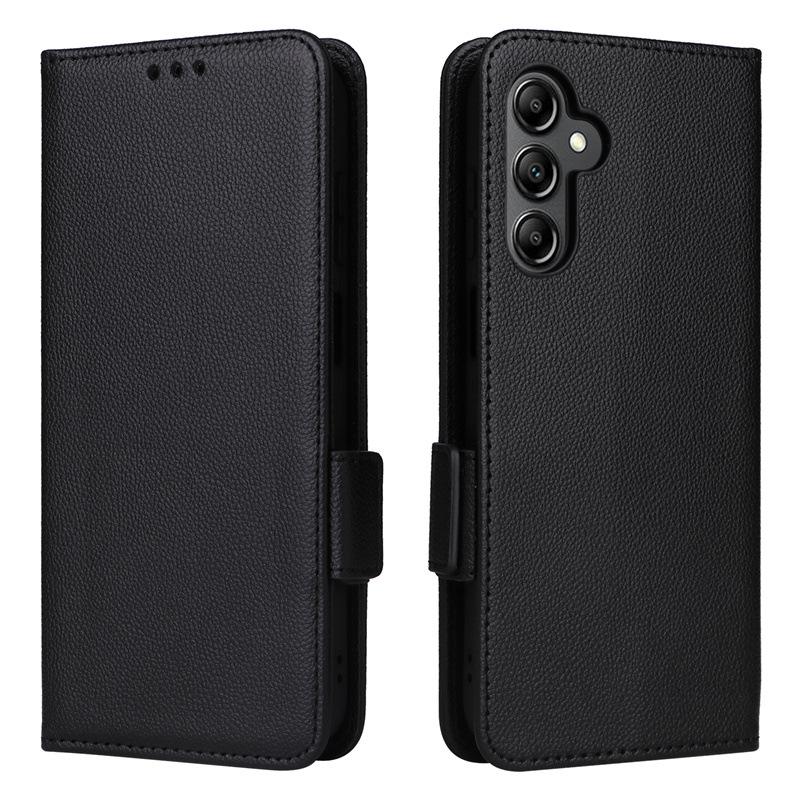 Samsung A15 Phone Case: Leather Cover with Card Holder, Stand, and Lanyard for 4G/5G Models