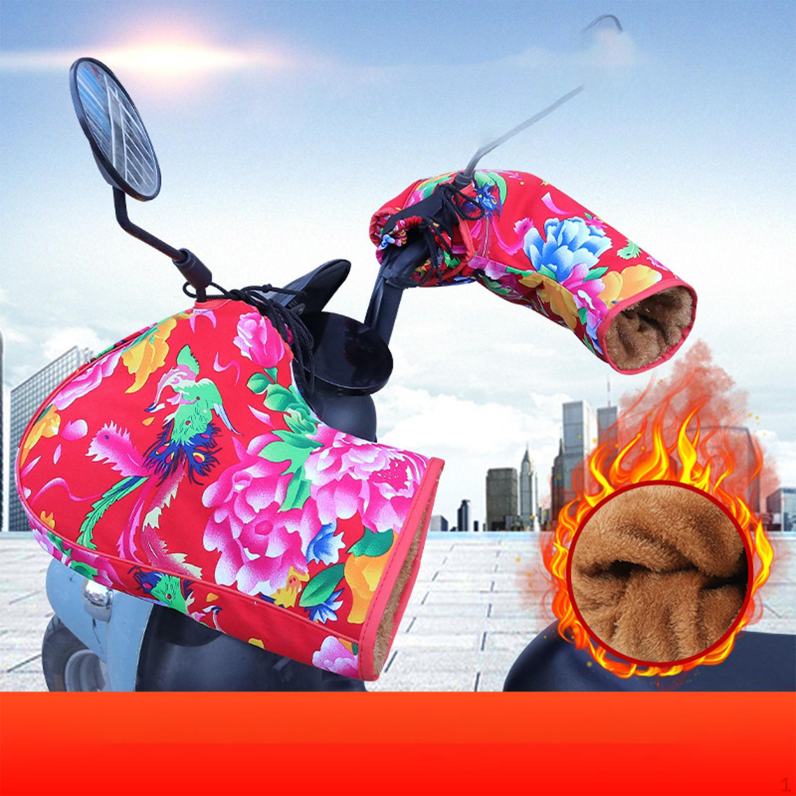 Motorcycle Handlebar Covers - Weatherproof and Versatile Grips for Bike Accessories 35cmx30cmx23cm