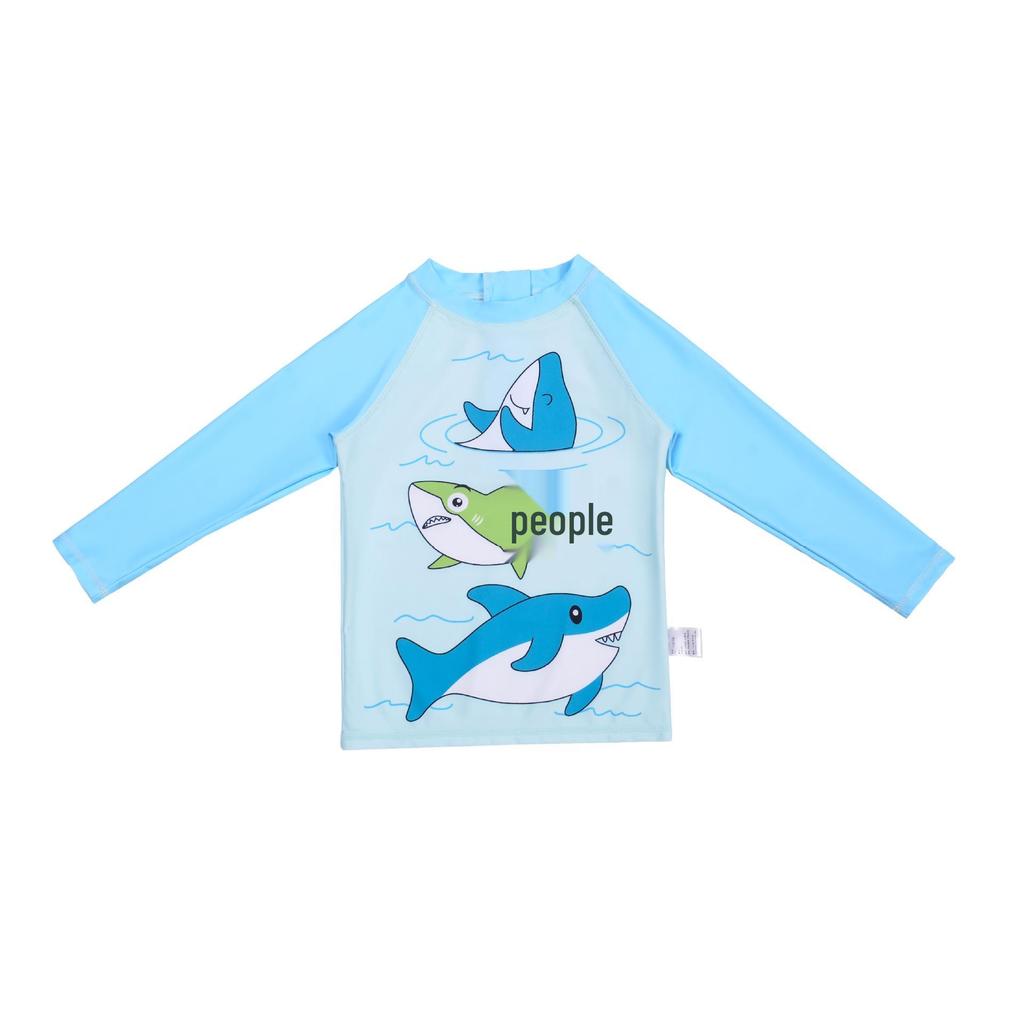 Children's Long Sleeve Sun Protection Surf Suit & Quick-Dry Swim Pants Set