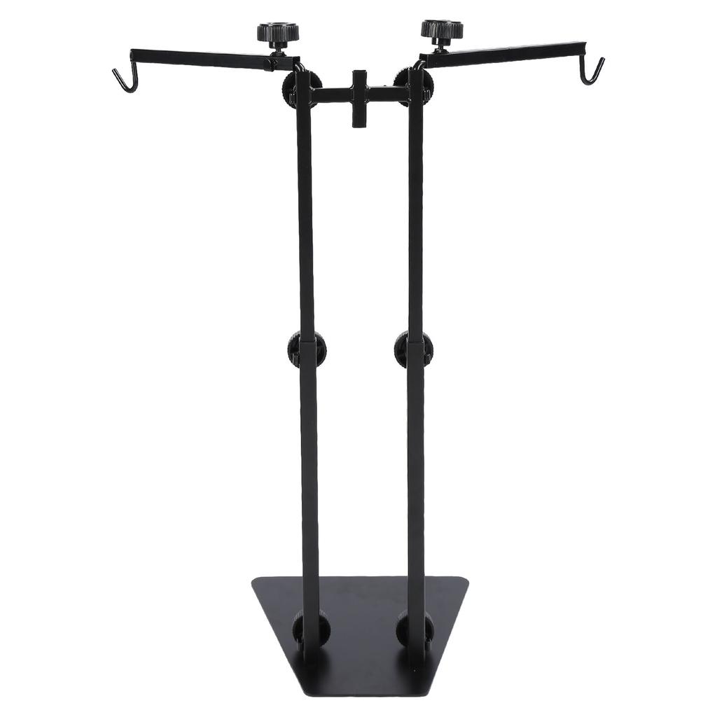 Reptile Lamp Stand Multipurpose Double Hook Adjustable Terrarium Metal Light Stand for Reptile